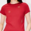 Multi ‘Boke Flower’ Embroidered T-Shirt in Cotton Multi ‘Boke Flower’ Embroidered T-Shirt in Cotton
