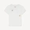 Multi ‘Boke Flower’ Embroidered T-Shirt in Cotton Multi ‘Boke Flower’ Embroidered T-Shirt in Cotton