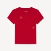Multi ‘Boke Flower’ Embroidered T-Shirt in Cotton Multi ‘Boke Flower’ Embroidered T-Shirt in Cotton