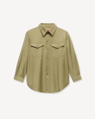 Overshirt in Virgin Wool