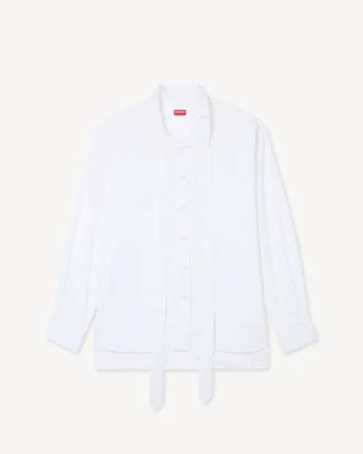 Oversized Bow Shirt in Cotton