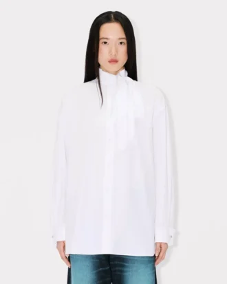 Oversized Bow Shirt in Cotton