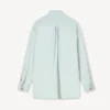 Oversized Bow Shirt in Stone Bleach Chambray Oversized Bow Shirt in Stone Bleach Chambray