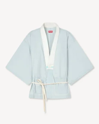 Oversized Kimono Shirt in Stone Bleach Chambray Oversized Kimono Shirt in Stone Bleach Chambray