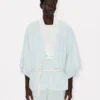 Oversized Kimono Shirt in Stone Bleach Chambray Oversized Kimono Shirt in Stone Bleach Chambray