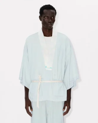 Oversized Kimono Shirt in Stone Bleach Chambray Oversized Kimono Shirt in Stone Bleach Chambray
