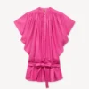 Oversized Pleated Dress in Silk Floss Oversized Pleated Dress in Silk Floss