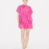 Oversized Pleated Dress in Silk Floss Oversized Pleated Dress in Silk Floss