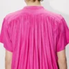 Oversized Pleated Dress in Silk Floss Oversized Pleated Dress in Silk Floss