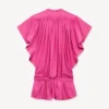 Oversized Pleated Dress in Silk Floss Oversized Pleated Dress in Silk Floss