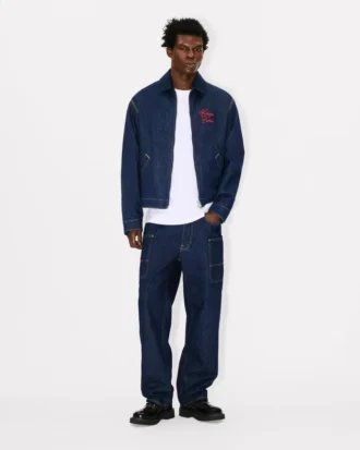 Padded Workwear Jacket in Japanese Denim Padded Workwear Jacket in Japanese Denim