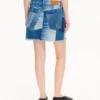 Patchwork Short Skirt in Japanese Denim Patchwork Short Skirt in Japanese Denim