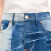 Patchwork Short Skirt in Japanese Denim Patchwork Short Skirt in Japanese Denim