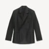 Peaked Lapel Blazer in Virgin Wool and Silk Peaked Lapel Blazer in Virgin Wool and Silk