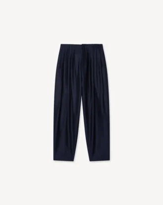 Pleated Pants in Virgin Wool Silk Pleated Pants in Virgin Wool Silk