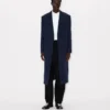 Shawl Lapel Tailored Coat in Virgin Wool Shawl Lapel Tailored Coat in Virgin Wool