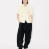 Short Balloon Sleeves Peacoat in Virgin Wool Short Balloon Sleeves Peacoat in Virgin Wool