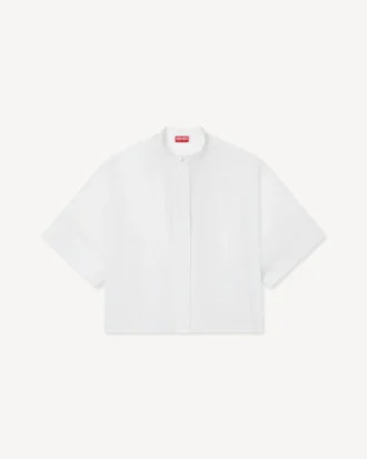 Short Sleeves Shirt in Poplin Cotton