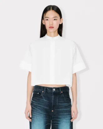 Short Sleeves Shirt in Poplin Cotton
