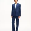 Single Breasted Kimono Tailored Jacket in Viring Wool Single Breasted Kimono Tailored Jacket in Viring Wool