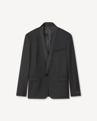 Single Breasted Tailored Kimono Blazer in Virgin Wool Single Breasted Tailored Kimono Blazer in Virgin Wool
