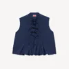 Sleeveless Top in Cotton Poplin Sleeveless Top in Cotton Poplin
