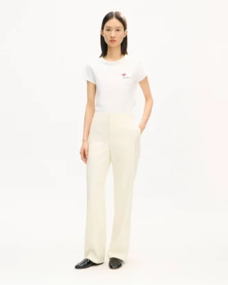 Straight Pants in Virgin Wool