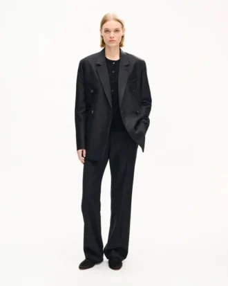 Straight Pants in Virgin Wool