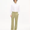 Straight Tailored Pants in Virgin Wool Straight Tailored Pants in Virgin Wool
