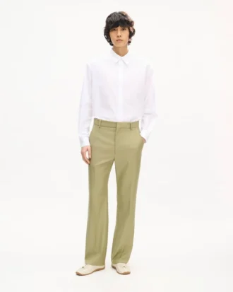 Straight Tailored Pants in Virgin Wool Straight Tailored Pants in Virgin Wool
