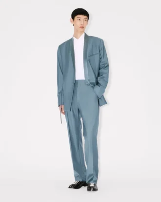 Straight Tailored Pants in Virgin Wool Straight Tailored Pants in Virgin Wool