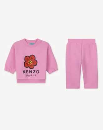 Sweatshirt and Trousers Set in Cotton