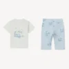T-Shirt and Pants Set in Cotton