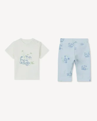 T-Shirt and Pants Set in Cotton