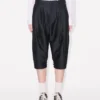 Tailored Cropped Pleated Pants in Virgin Wool and Silk Tailored Cropped Pleated Pants in Virgin Wool and Silk