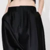 Tailored Plaited Pants in Virgin Wool and Silk Tailored Plaited Pants in Virgin Wool and Silk