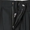 Tailored Plaited Pants in Virgin Wool and Silk Tailored Plaited Pants in Virgin Wool and Silk