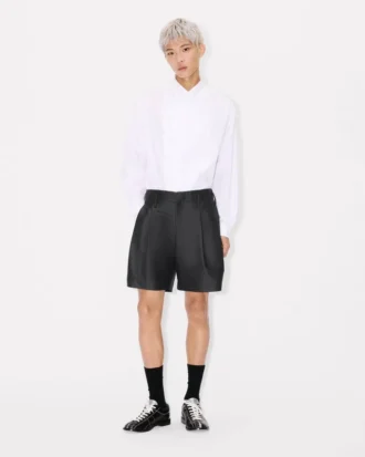 Tailored Short in Virgin Wool and Silk Tailored Short in Virgin Wool and Silk