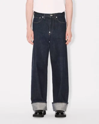 Turn up Wide Fit Jeans in Japanese Denim Turn up Wide Fit Jeans in Japanese Denim