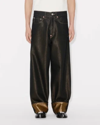 Turn up Wide Fit Jeans in Japanese Denim