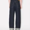 Turn up Wide Fit Jeans in Japanese Denim Turn up Wide Fit Jeans in Japanese Denim