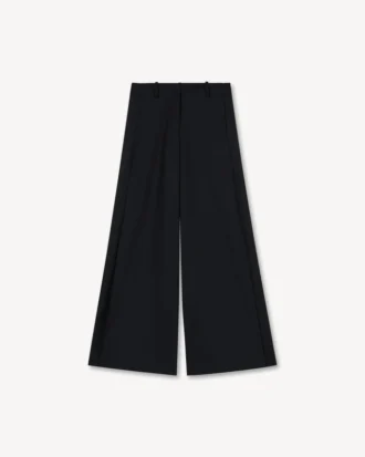 Wide Leg Pants in Virgin Wool