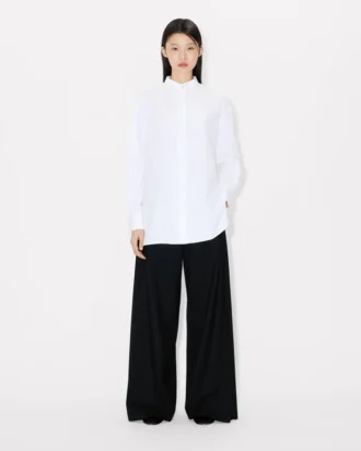 Wide Leg Pants in Virgin Wool